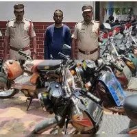 Police arrests vegetable vendor who has stolen only TVS XL mopeds