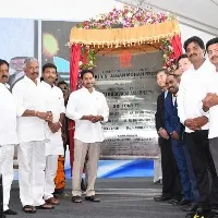 ap cm ys jagan laid foundation stone for Apache plant