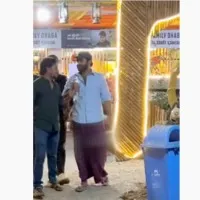 Kiran Abbavaram spotted at a Dhaba hotel