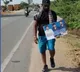 Die hard fan Chandrasekhar arrives Hyderabad from Bellari by walk