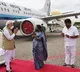 talasni srinivas yadav welcomes prime minister narendra modi at begumpet airport