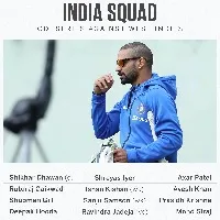 sikhar dhawan is the team india captain in the one day series against west indies