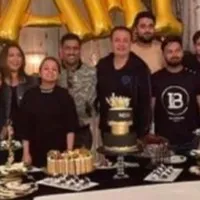 MS Dhoni celebrates his birthday with wife Sakshi in UK