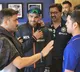 MS Dhoni visits Team india dressing room