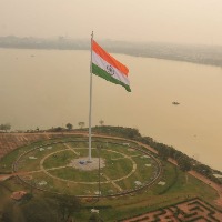 National flag temporarily removed from tallest post in Hyderabad