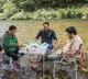Arunachal Pradesh cm pema khandu arrange break fast to bjym leaders in hill stattion at a small canal