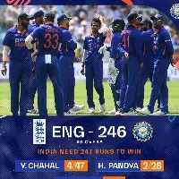 england all out in 49 overs and scores 246runs