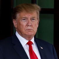 Donald Trump celebrates his acquittal by Senate