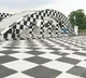 Napier Bridge in chennai decked up like a chessboard