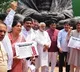 TRS MPs protest in parliament