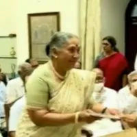Margaret Alva files nomination for vice presidential elections