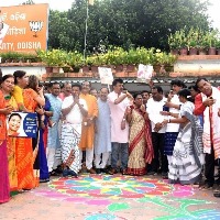 Festive mood at Murmu's hometown in Odisha's Mayurbhanj dist