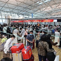 Travellers land in airport chaos across the world