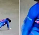 Shreyas Iyer unique dancing celebration towards stands after taking Shamarh Brooks catch
