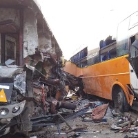 8 dead in collision of double-decker buses on UP expressway