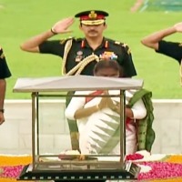 President-elect Droupadi Murmu pays tribute to Mahatma Gandhi