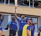 Shreyas Iyer dances in the dugout after Axar Patel winning shot in 2nd ODI