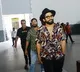 Allu Arjun spotted with new look at an ad film shooting by Trivikram Srinivas
