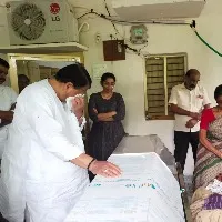 ts assembly speaker pocharam srinivas reddy wipes out at his followers dead body