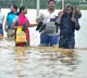 Flood affected people in Andhra Pradesh vacating their homes
