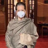 Congress president Sonia Gandhi reacts on Adhir Chowdhurys remark against President Murmu