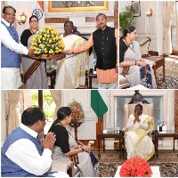 Smriti Irani meets President Murmu amid 'Rashtrapatni' remark row