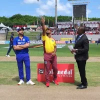 Team India put into batting after WI won the toss in 1st T20
