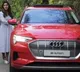 Upasana Konidela in her new audi e tron electric car