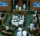 Opposition parties raise slogans against union govt in parliament