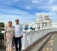 tdp mla gorantla posts a photo with his wife at new jersey venkateswara swamy temple
