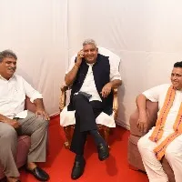 tdp mp kesineni nai met ndp vice presidential candidate Jagdeep Dhankhar