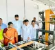 Telangana State Planning Board Vice Chairman B Vinod Kumar inspects a dalit bandhu unit in huzurabad