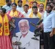 tdp women and students wings agitations against ysrcp mp vijay sai reddy