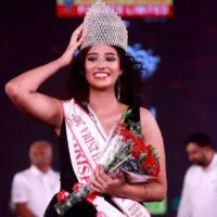 AU Student Charishma Krishna got Miss South India crown