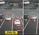 Little girl falls out of car window at busy junction