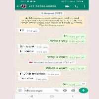 Nude video calls on WhatsApp in Adilabad