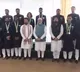 PM Modi hots Commonwealth Games medalists at his residence in Delhi