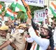 ts minister srinivas goud fires in air with police slr weapon