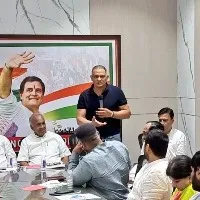 Mohammed Azharuddin attends munugodu bypoll meeting at gandhi bhavan