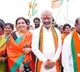 Jeevitha participates in Bandi Sanjay Padayatra