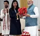 Nikhat Zareen gifts boxing gloves to PM Modi