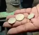 Only coins has been found in old iron locker