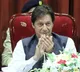 Pakistan former prime minister Imran Khan plays a video of Indian external affairs minister Jai Shankar