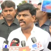 MP Gorantla Madhav talks to media