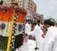Photos of CM K Chandrashekhar Rao at the mass recital of National Anthem at Abids Circle on 16-08-2022