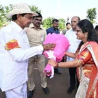 Photos of CM KCR at the inauguration of Integrated District Offices Complex, Vikarabad