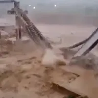 Railway bridge on Chakki river collapses amid heavy rainfall in Himachal Pradesh
