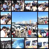 ap police not allows nara lokesh to meet the press in vizag