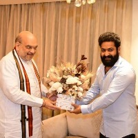 Amit Shah meets Jr NTR in Hyderabad