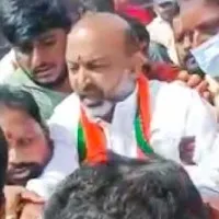Police took Bandi Sanjay to his residence in Karimnagar